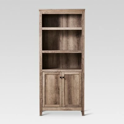 72" Carson 5 Shelf Bookcase with Doors - Threshold White 11 72" Carson 5 Shelf Bookcase with Doors - Threshold White - Image 9