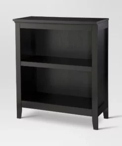 36" Carson 2 Shelf Bookcase - Threshold™ Black -Bookshelves Sales Shop unnamed file 3359