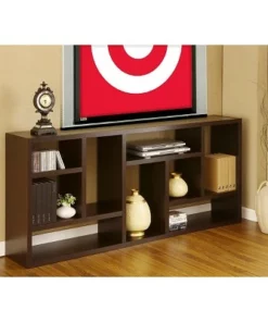 71" Stanza 9 Shelf Bookcase Canyon Cappuccino - HOMES: Inside + Out
