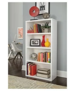 58" 4 Shelf Bookshelf White - ClosetMaid
