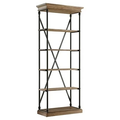 84" Belvidere 5 Shelf Narrow Bookshelf - Inspire Q Ivory White 8 84" Belvidere 5 Shelf Narrow Bookshelf - Inspire Q Ivory White - Image 6