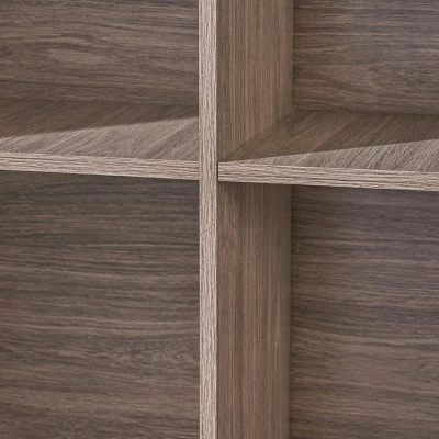 77.32" Elouera Mid Century Bookcase - Christopher Knight Home Grey Oak 4 77.32" Elouera Mid Century Bookcase - Christopher Knight Home Grey Oak - Image 2