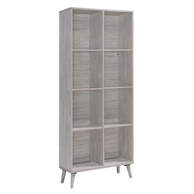 77.32" Elouera Mid Century Bookcase - Christopher Knight Home Grey Oak 6 77.32" Elouera Mid Century Bookcase - Christopher Knight Home Grey Oak - Image 4