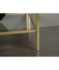 71" International Luxury Bookshelf Satin Gold Finish - Sauder -Bookshelves Sales Shop unnamed file 3401