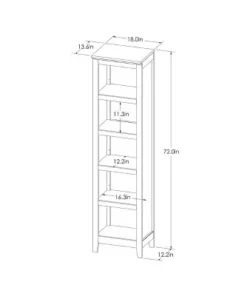 72" Carson Narrow Bookcase - Threshold™ Rustic -Bookshelves Sales Shop unnamed file 3428