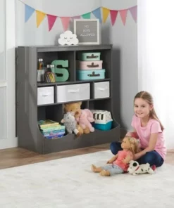 Badger Basket Combo Bin Storage Unit with 3 Baskets Charcoal 10 Badger Basket Combo Bin Storage Unit with 3 Baskets Charcoal -Bookshelves Sales Shop unnamed file 344