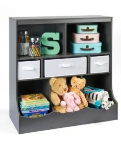 Badger Basket Combo Bin Storage Unit with 3 Baskets Charcoal 11 Badger Basket Combo Bin Storage Unit with 3 Baskets Charcoal -Bookshelves Sales Shop unnamed file 345