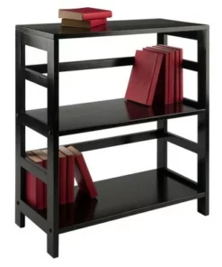 29.21" 2 Tier Leo Shelf Storage or Bookshelf Wide Espresso Brown - Winsome -Bookshelves Sales Shop unnamed file 3450