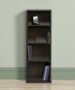 Beginnings Multimedia 4 Shelf Storage Tower Cinnamon Cherry - Sauder