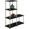 41.75" Designs2Go 4 Tier Multi Shelf L Bookshelf - Breighton Home Black 2 41.75" Designs2Go 4 Tier Multi Shelf L Bookshelf - Breighton Home Black -Bookshelves Sales Shop unnamed file 3473