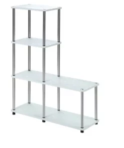41.75" Designs2Go 4 Tier Multi Shelf L Bookshelf - Breighton Home Black -Bookshelves Sales Shop unnamed file 3480