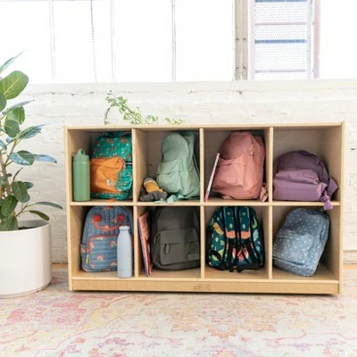 ECR4Kids Birch 8-Compartment School Cubby Storage, Kids Wood Shelf Organizer 7 ECR4Kids Birch 8-Compartment School Cubby Storage, Kids Wood Shelf Organizer - Image 5