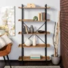 68" 5 Tray Shelf Urban Pipe X Back Bookshelf - Saracina Home Driftwood -Bookshelves Sales Shop unnamed file 3511