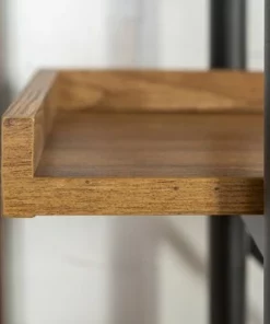 68" 5 Tray Shelf Urban Pipe X Back Bookshelf - Saracina Home Driftwood -Bookshelves Sales Shop unnamed file 3515