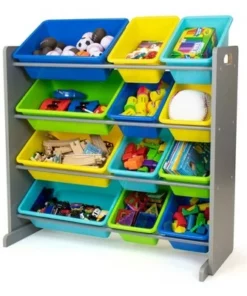 Elements Toy Storage Organizer with 12 Storage Bins - Humble Crew
