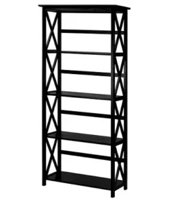 Montego 5-Shelf Bookcase - Flora Home White -Bookshelves Sales Shop unnamed file 3549