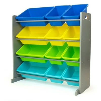 Elements Toy Storage Organizer with 12 Storage Bins - Humble Crew 5 Elements Toy Storage Organizer with 12 Storage Bins - Humble Crew - Image 3