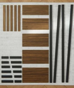 67" Annabelle 5 Tier Ladder Bookcase - Brookside Home Black/white -Bookshelves Sales Shop unnamed file 3557