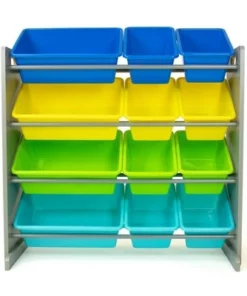 Elements Toy Storage Organizer with 12 Storage Bins - Humble Crew 14 Elements Toy Storage Organizer with 12 Storage Bins - Humble Crew -Bookshelves Sales Shop unnamed file 356