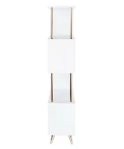 60.5" Bucklon Assymetrical Etagere White/Champagne - Aiden Lane -Bookshelves Sales Shop unnamed file 3565