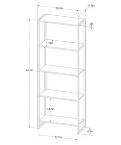 66.7" Paulo 4 Shelf Bookshelf White - Project 62™ 11 66.7" Paulo 4 Shelf Bookshelf White - Project 62™ -Bookshelves Sales Shop unnamed file 3573