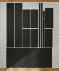 72" Elaine 5 Shelf Standard Bookcase - Brookside Home Dark Gray -Bookshelves Sales Shop unnamed file 3579