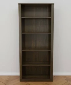 72" Elaine 5 Shelf Standard Bookcase - Brookside Home Dark Gray -Bookshelves Sales Shop unnamed file 3581