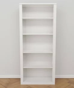 72" Elaine 5 Shelf Standard Bookcase - Brookside Home Dark Gray -Bookshelves Sales Shop unnamed file 3583