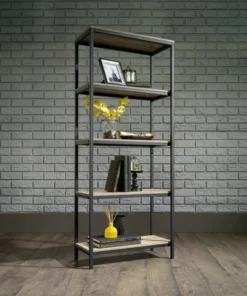 56" North Avenue Tall Bookshelf Charter Oak - Sauder