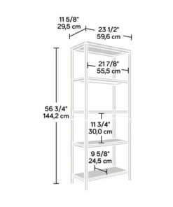 56" North Avenue Tall Bookshelf Charter Oak - Sauder -Bookshelves Sales Shop unnamed file 3587