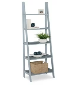 Acadia Ladder Bookshelf - Linon Gray -Bookshelves Sales Shop unnamed file 3591