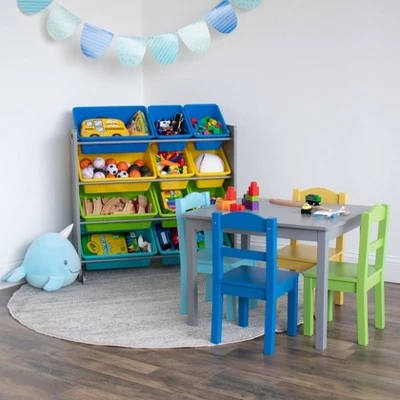 Elements Toy Storage Organizer with 12 Storage Bins - Humble Crew 11 Elements Toy Storage Organizer with 12 Storage Bins - Humble Crew - Image 9