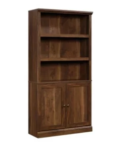 5 Shelf Bookcase with Doors - Sauder Black -Bookshelves Sales Shop unnamed file 3610