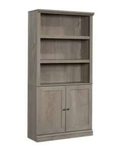 5 Shelf Bookcase with Doors - Sauder Black -Bookshelves Sales Shop unnamed file 3612