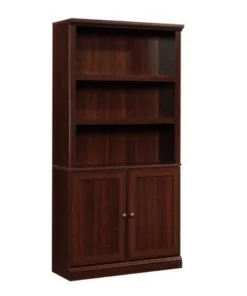 5 Shelf Bookcase with Doors - Sauder Black -Bookshelves Sales Shop unnamed file 3613