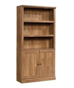 5 Shelf Bookcase with Doors - Sauder Black -Bookshelves Sales Shop unnamed file 3614