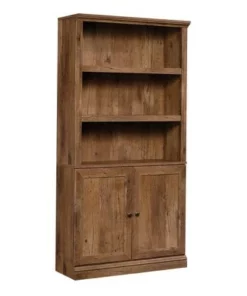 5 Shelf Bookcase with Doors - Sauder Black -Bookshelves Sales Shop unnamed file 3615