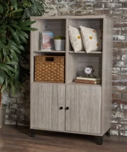 Justina Mid-Century Cabinet - Christopher Knight Home Gray Oak