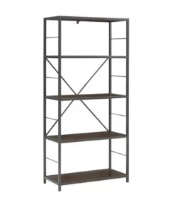 63" Rustic Industrial Farmhouse 4 Shelf Tall Bookshelf - Saracina Home Barnwood -Bookshelves Sales Shop unnamed file 3622