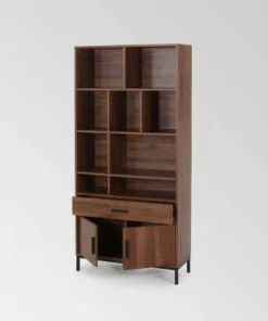 67.25" Gallatin Contemporary Cube Unit Bookcase Walnut - Christopher Knight Home -Bookshelves Sales Shop unnamed file 3628