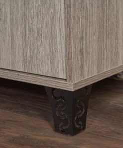 Justina Mid-Century Cabinet - Christopher Knight Home Gray Oak -Bookshelves Sales Shop unnamed file 364