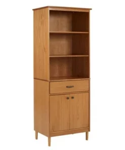 70" Murray High Rise Solid Wood Storage Hutch - Saracina Home Caramel -Bookshelves Sales Shop unnamed file 3642