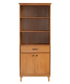 70" Murray High Rise Solid Wood Storage Hutch - Saracina Home Caramel -Bookshelves Sales Shop unnamed file 3643