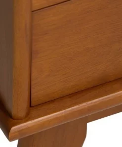 Tierney Solid Hardwood Mid Century Wide Bookcase and Storage Unit - Wyndenhall Teak -Bookshelves Sales Shop unnamed file 3658