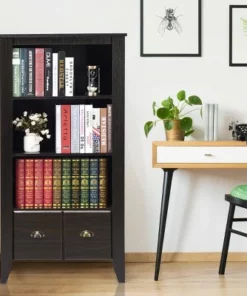 Costway 3 Shelf Bookcase Bookshelf Adjustable Shelves Antique Organizer Furni W/2 Drawer 14 Costway 3 Shelf Bookcase Bookshelf Adjustable Shelves Antique Organizer Furni W/2 Drawer -Bookshelves Sales Shop unnamed file 3671