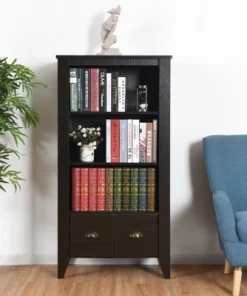 Costway 3 Shelf Bookcase Bookshelf Adjustable Shelves Antique Organizer Furni W/2 Drawer 16 Costway 3 Shelf Bookcase Bookshelf Adjustable Shelves Antique Organizer Furni W/2 Drawer -Bookshelves Sales Shop unnamed file 3673