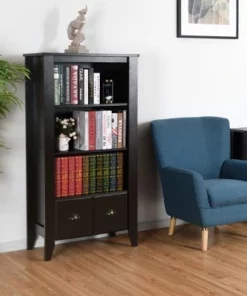 Costway 3 Shelf Bookcase Bookshelf Adjustable Shelves Antique Organizer Furni W/2 Drawer 17 Costway 3 Shelf Bookcase Bookshelf Adjustable Shelves Antique Organizer Furni W/2 Drawer -Bookshelves Sales Shop unnamed file 3674