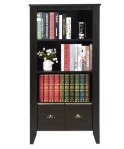 Costway 3 Shelf Bookcase Bookshelf Adjustable Shelves Antique Organizer Furni W/2 Drawer 18 Costway 3 Shelf Bookcase Bookshelf Adjustable Shelves Antique Organizer Furni W/2 Drawer -Bookshelves Sales Shop unnamed file 3675