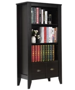 Costway 3 Shelf Bookcase Bookshelf Adjustable Shelves Antique Organizer Furni W/2 Drawer 19 Costway 3 Shelf Bookcase Bookshelf Adjustable Shelves Antique Organizer Furni W/2 Drawer -Bookshelves Sales Shop unnamed file 3676