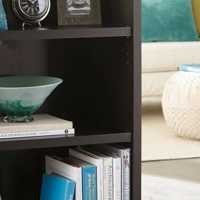 44.28" 3 Shelf Bookshelf Black/Walnut - ClosetMaid 4 44.28" 3 Shelf Bookshelf Black/Walnut - ClosetMaid - Image 2
